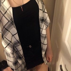 Self Esteem white and black vest/cardigan